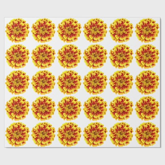 Papier Cadeau Fleur Marigold (Plat)