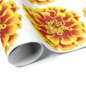 Papier Cadeau Fleur Marigold (Coin rond)