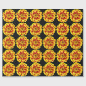 Papier Cadeau Fleur Marigold (Plat)