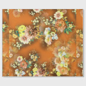 Papier Cadeau fleur mélangée transparente sur l'arrière - plan o (Plat)
