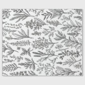 Papier Cadeau Fleur MInimaliste (Plat)