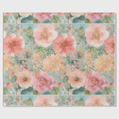 Papier Cadeau fleur molle (Plat)