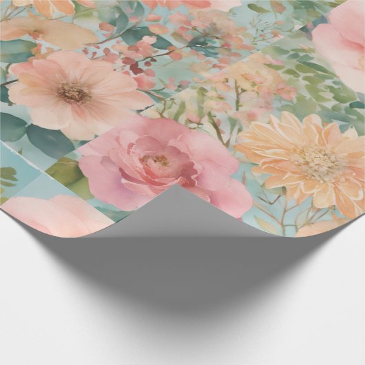 Papier Cadeau fleur molle (Coin)