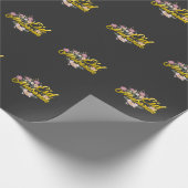 Papier Cadeau Fleur musulmane musulmane de l'Aïd Moubarak (Coin)