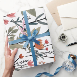 Papier Cadeau Fleur où vous êtes planté - Inspirationnel Floral