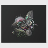 Papier Cadeau fleur-papillon (Plat)