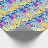 Papier Cadeau Fleur pastel abstrait moderne (Coin)
