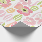 Papier Cadeau Fleur pastel rétro (1) (Coin)