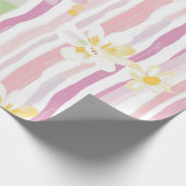 Papier Cadeau Fleur pastel rétro (9) (Coin)