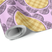 Papier Cadeau Fleur pourpre (Coin rond)