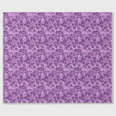 Papier Cadeau Fleur Pourpre (Plat)
