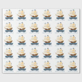 Papier Cadeau Fleur printanière (Plat)