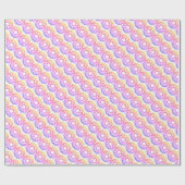 Papier Cadeau Fleur Psychédélique (Plat)