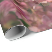 Papier Cadeau fleur rose (Coin rond)