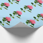 Papier Cadeau Fleur rose rose rose Hydrangea (Coin)