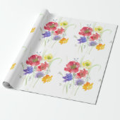 Papier Cadeau Fleur sauvage (Déroulé)