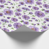 Papier Cadeau Fleur sauvage américain New England Aster (Coin)