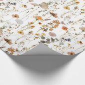 Papier Cadeau Fleur sauvage boho (Coin)