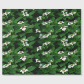 Papier Cadeau Fleur sauvage Bunchberry Design (Plat)