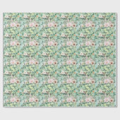 Papier Cadeau Fleur sauvage d'aquarelle Boho moderne (Plat)