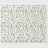 Papier Cadeau Fleur sauvage de prairie motif délicat (Plat)