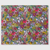 Papier Cadeau Fleur sauvage d'été australien Motif (Plat)