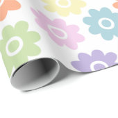 Papier Cadeau Fleur sauvage du printemps (Coin rond)