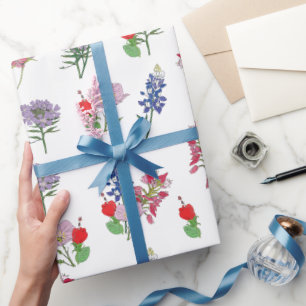 Papier Cadeau Fleur sauvage du Texas