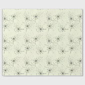 Papier Cadeau Fleur Sauvage Verte Délicate Baisers de Liondent F (Plat)