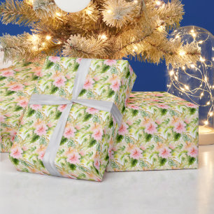 Papier Cadeau Fleur tropicale de jungle