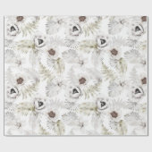 Papier Cadeau Fleur tropicale d'été (Plat)