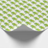 Papier Cadeau Fleur vert vert vert vert pâle marguerite (Coin)