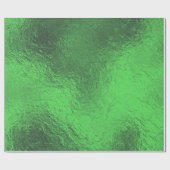 Papier Cadeau Fleur verte de Noël (Plat)