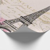 Papier Cadeau fleur vintage Arrière - plan (Coin)