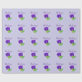 Papier Cadeau Fleur Violet Bloom  (Plat)