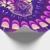 Papier Cadeau Fleur violet et rose (Coin)