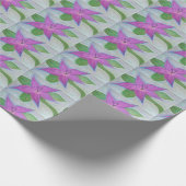 Papier Cadeau fleur violette aléatoire (Coin)