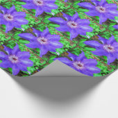 Papier Cadeau Fleur violette Clematis (Coin)