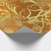 Papier Cadeau fleuri, fleur motif festif (Coin)