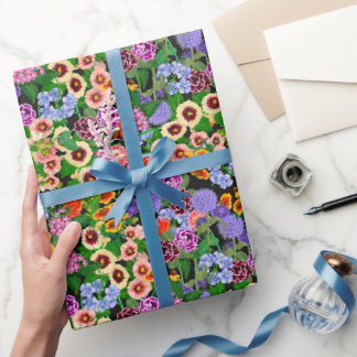 Papier Cadeau Fleurie en gras