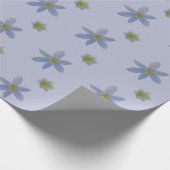 Papier Cadeau fleurir en blanc (Coin)