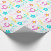 Papier Cadeau Fleurissez l'enveloppe nommée faite sur commande (Coin)