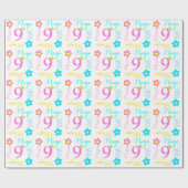 Papier Cadeau Fleurissez l'enveloppe nommée faite sur commande (Plat)