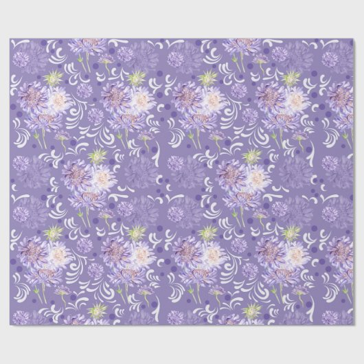 Papier Cadeau fleurs (Plat)