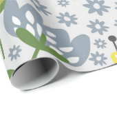 Papier Cadeau fleurs (Coin rond)