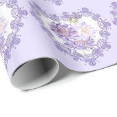 Papier Cadeau fleurs (Coin rond)