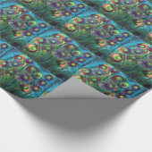 Papier Cadeau Fleurs abstraites (Coin)