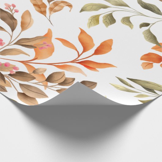 Papier Cadeau Fleurs aquarelles 1 (Coin)