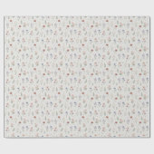 Papier Cadeau Fleurs aquarelles mignonnes (Plat)