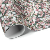 Papier Cadeau Fleurs artificielles colorées : arrière - plan vib (Coin rond)